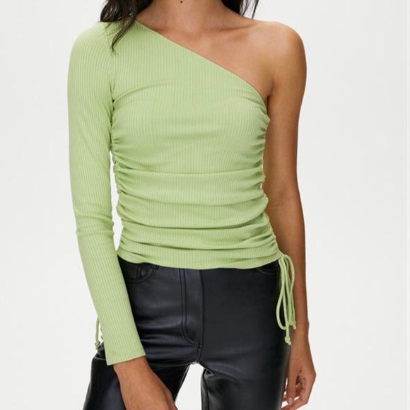 Aritzia Wilfred Sevita One Shoulder Top Size XXS - Picture 3 of 5